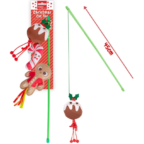 Smart Choice Christmas Catnip Teaser Cat Toys 3 Pack