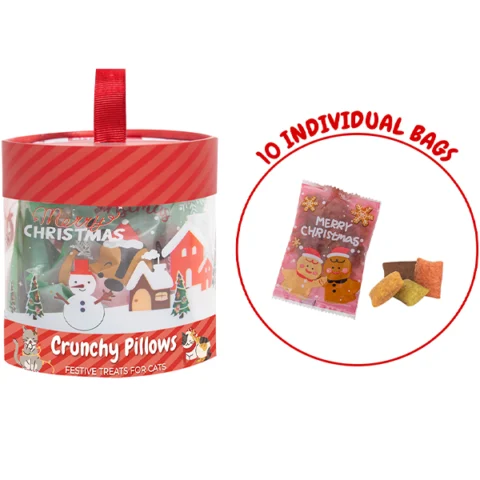 Smart Choice Christmas Crunchy Pillow Cat Treats 10 Pack 60g Assorted Flavours