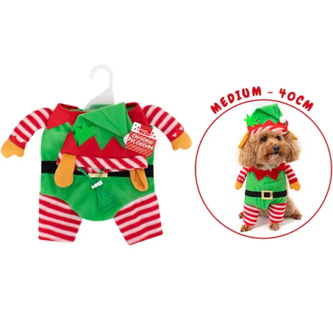Smart Choice Christmas Dog Elf Costume Medium 40cm