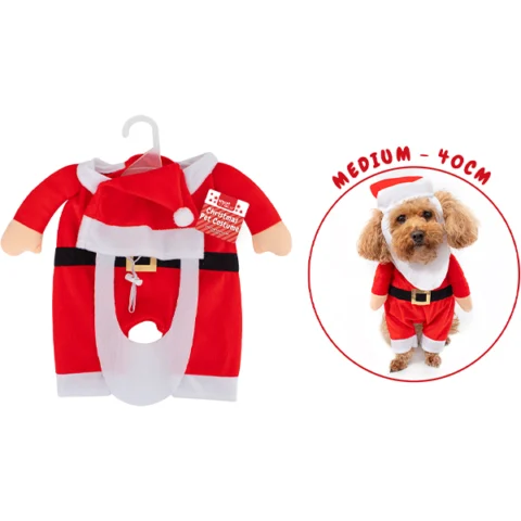 Smart Choice Christmas Santa Dog Costume Medium 40cm