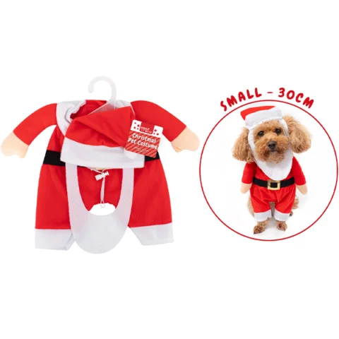 Smart Choice Christmas Santa Dog Costume Small 30cm