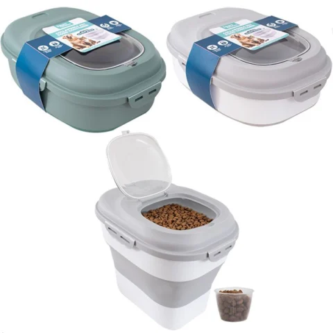Smart Choice Collapsible Wheelie Pet Food Storage Containers 25L Assorted Colours