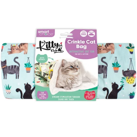Smart Choice Crinkle Cat Bag Toy