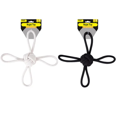 Smart Choice Cross Rope Dog Toy 34cm Assorted Colours