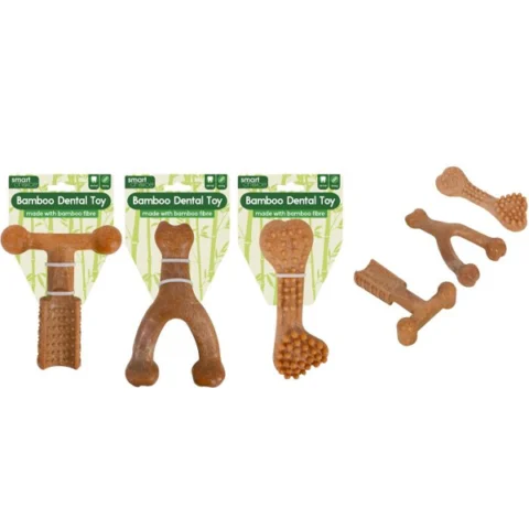 Smart Choice Dental Bamboo Dog Toy Assorted