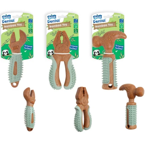 Smart Choice Dental Bamboo Tool Dog Toy Assorted
