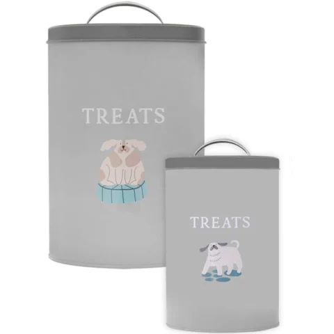 Smart Choice Dog Print Pet Treat Tin 19cm X 13cm