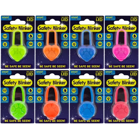 Smart Choice Dog Walk Flashing LED Safety Blinker Assorted Colours