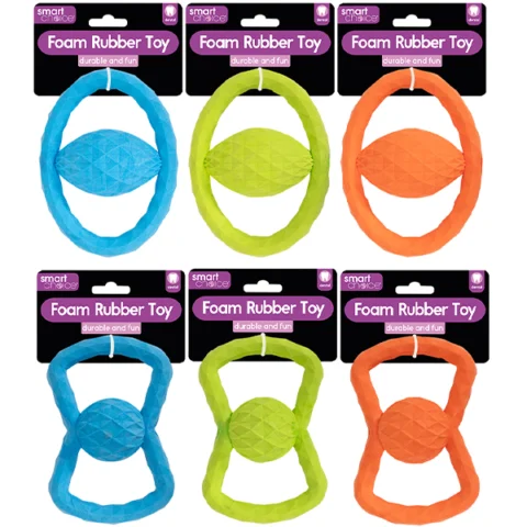 Smart Choice Foam Rubber Tug Dog Toy Assorted