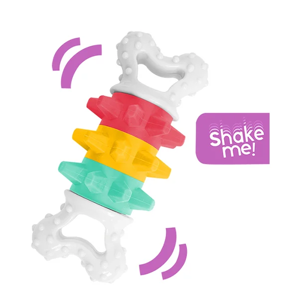 Smart Choice Giggle Noise Dental Dog Toy Assorted Colours