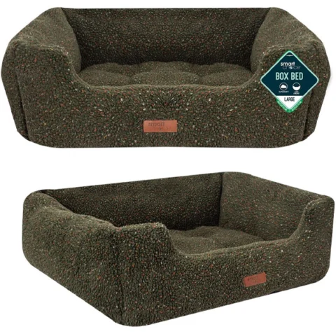 Smart Choice Green Sherpa Fleece Pet Bed Large 71cm X 58cm X 25cm