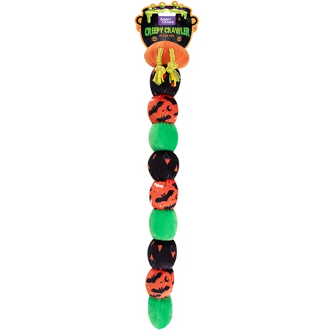 Smart Choice Halloween Plush Rope Squeaky Creepy Crawler Caterpillar Dog Toy 72cm