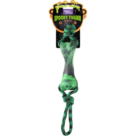 Smart Choice Halloween PP& Rope Spooky Skeleton Bone Tugger Dog Toy 51cm