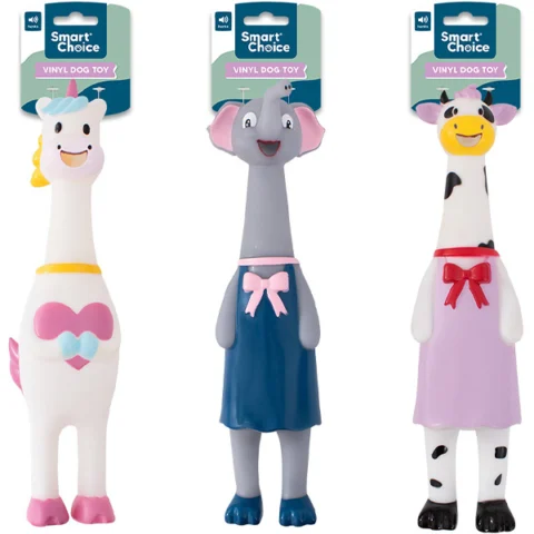 Smart Choice Honking Latex Animal Dog Toy 32cm Assorted