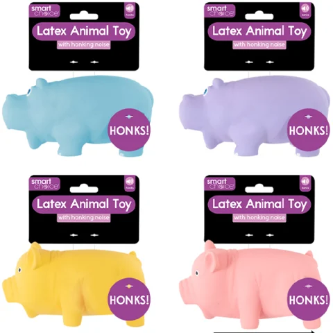 Smart Choice Honking Latex Animal Dog Toy Assorted