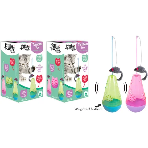Smart Choice Interactive Mouse & Ball Tumbler Cat Toy Assorted Colours
