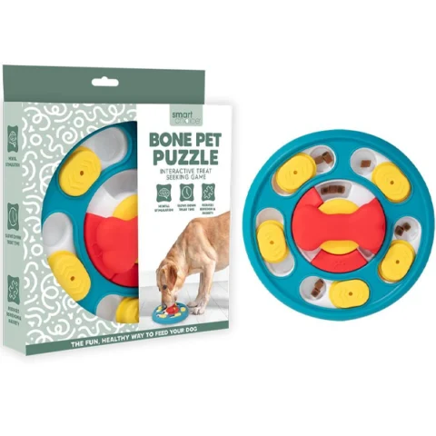 Smart Choice Interactive Treat Hiding Bone Dog Puzzle