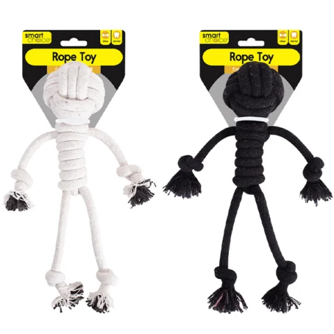 Smart Choice Knotted Rope Man Dog Toy 29cm Assorted Colours