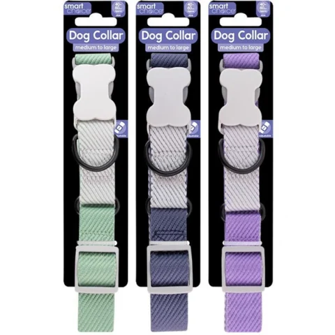 Smart Choice Medium-to-Large Dual Colour Dog Collar 40-60cm Assorted Colours