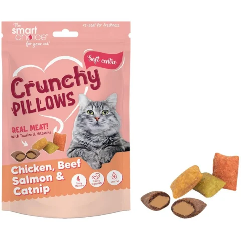 Smart Choice Mixed Meat Crunchy Pillows Cat Treats 100g