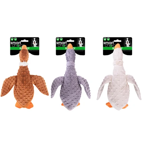 Smart Choice Plush Honking Duck Dog Toy Assorted Colours