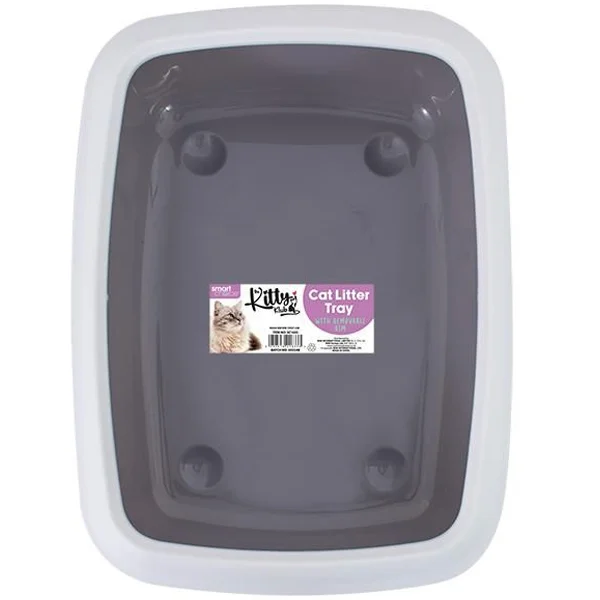 Smart Choice PP Cat Litter Tray 41cm X 31cm X 11.5cm Assorted Colours