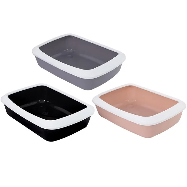 Smart Choice PP Cat Litter Tray 41cm X 31cm X 11.5cm Assorted Colours
