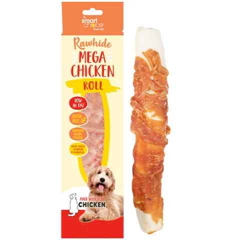 Smart Choice Rawhide Mega Chicken Roll Dog Treat 70g