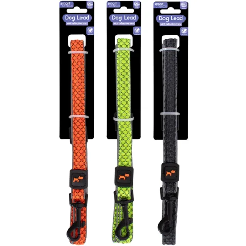 Smart Choice Reflective Textured Dog Lead 120cm Assorted Colours