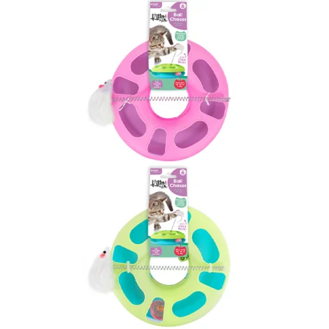 Smart Choice Ring Track & Mouse Chase Game Cat Toy Assorted Colours