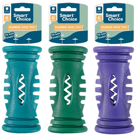 Smart Choice Rubber Treat-Dispensing Dog Toy 14cm Assorted Colours