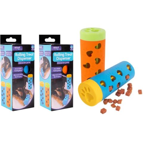 Smart Choice Rubber Treat Dispensing Dog Toy Assorted Colours