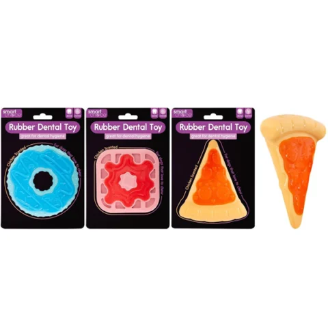 Smart Choice Scented Rubber & Nylon Dental Dog Toy Assorted