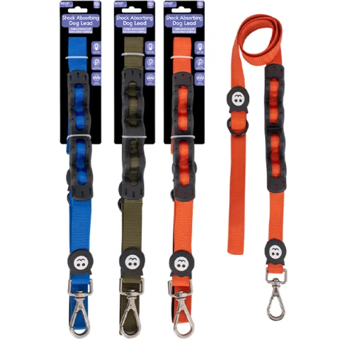 Smart Choice Shock Absorbing Dog Lead 110cm 3 Assorted Colours