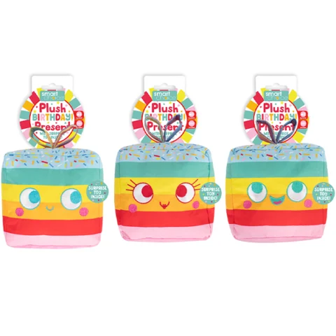 Smart Choice Squeaky Plush Birthday Present Dog Toy 20cm Assorted