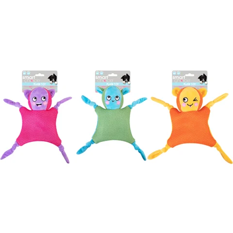 Smart Choice Squeaky Plush Puppy Toy 20cm Assorted Colours