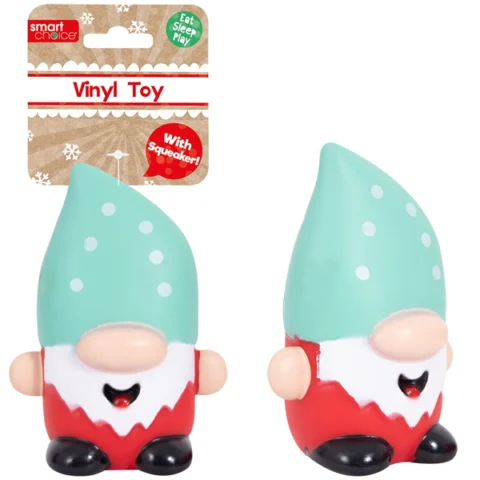 Smart Choice Squeaky Vinyl Christmas Gonk Dog Toy