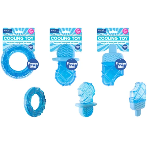 Smart Choice Summer Cooling Rubber Dog Toy Assorted