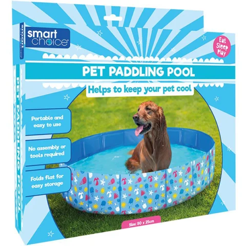 Smart Choice Summer Foldable Pet Paddling Pool 80cm X 25cm