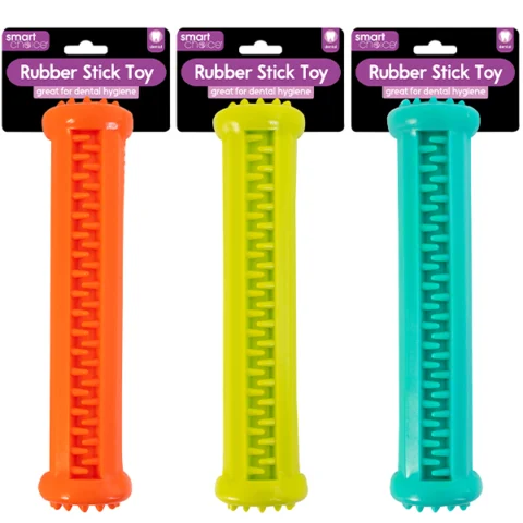 Smart Choice TPR Treat Stick Dog Toy 17.5 Assorted Colours
