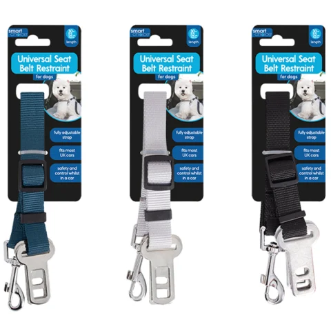 Smart Choice Universal Dog Seat Belt Restraint 30-52cm Assorted Colours