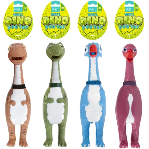 Smart Choice Vinyl Honking Dinosaur Dog Toy 31cm Assorted Colours