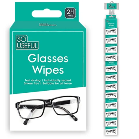 So Useful Glasses Lens Wipes 24 Pack