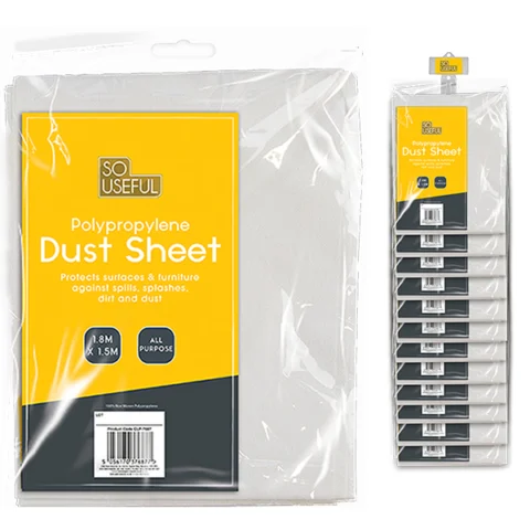 So Useful Polypropylene Dust Sheet 1.8m X 1.5m