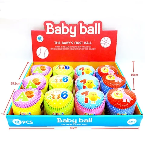 Soft Baby Ball Rattle Toy 4 Assorted
