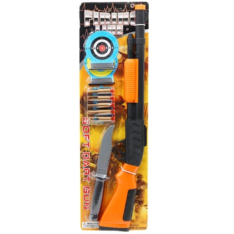 Soft Bullet Mini Shotgun With Knife, Darts & Accessories