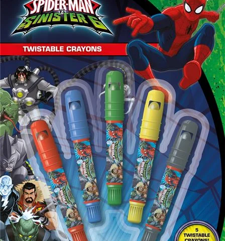 Spiderman Silky Twistable Crayons