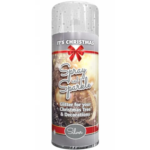 Spray & Sparkle Christmas Tree Spray Silver 200ml