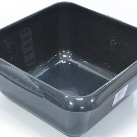 Square Bowl Graphite 7l