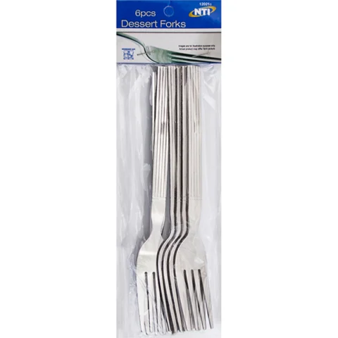 Stainless Steel Dessert Forks 6pc